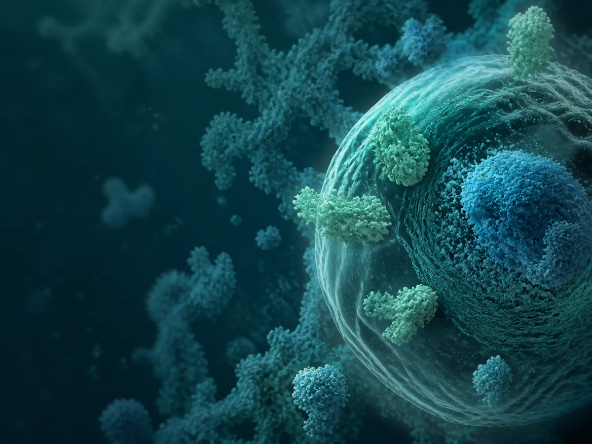 Scientific illustration of cellular and molecular structures representing the foundations of gene and cell therapies