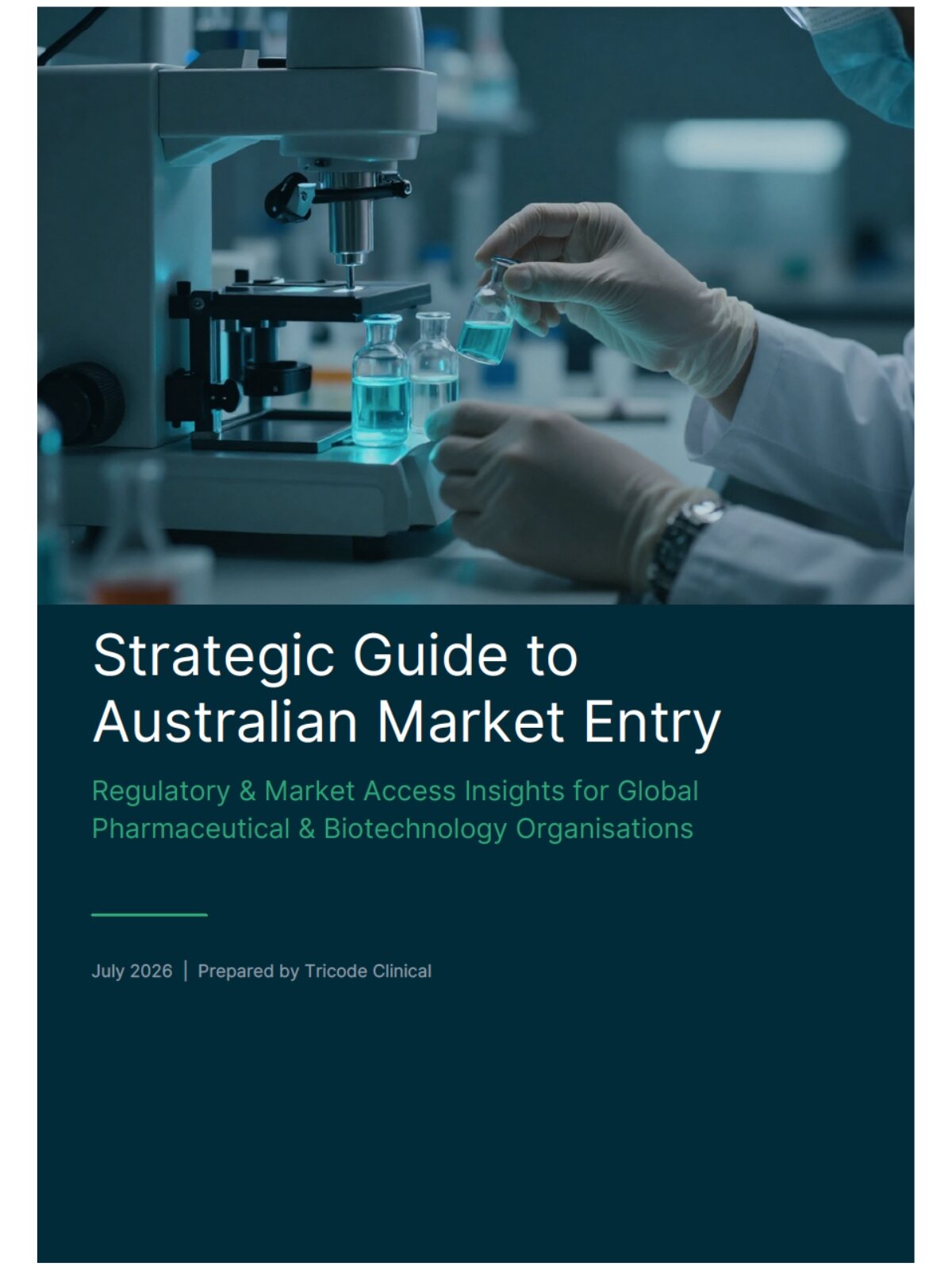 Cover of Tricode Clinical’s Strategic Guide to Australian Market Entry